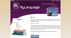 Desktop Screenshot of mylanguage.cz