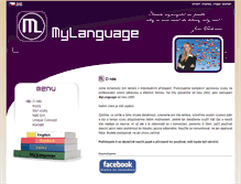 Tablet Screenshot of mylanguage.cz